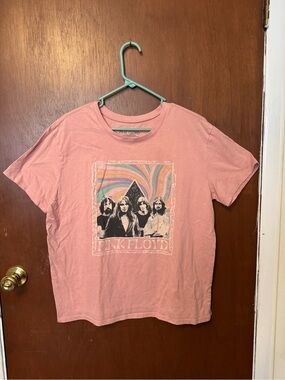 Pink Floyd Tee in Dusty Pink with Psychedelic Graphic